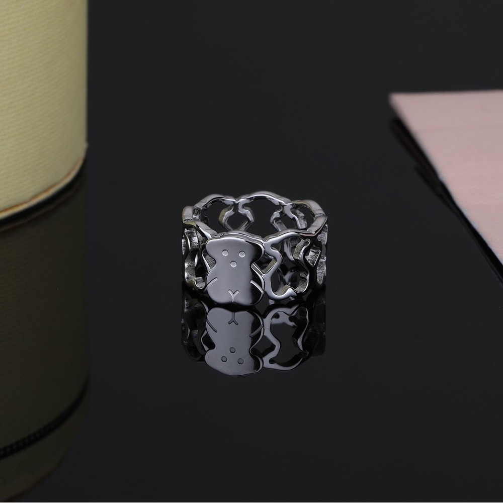 Silver Monkey Ring - image 1